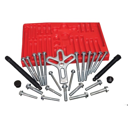 Urrea Harmonic Balancer & Steering Puller Set 4205A, 27 Pieces